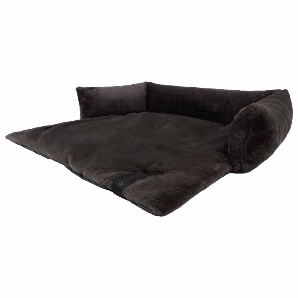 District 70 NUZZLE - Antislip hondenmand voor op de bank - Maat: M - 75 x 75 x 17 cm, Kleur: Donkergrijs