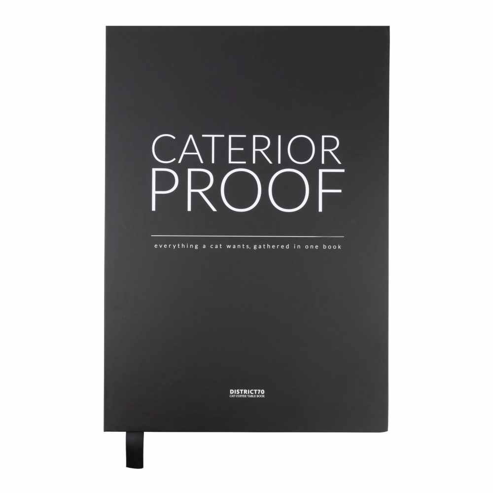 District 70 Coffeetablebooks - Design krabspeelgoed voor katten - 36 x 25 x 6 cm - CATERIOR zwart