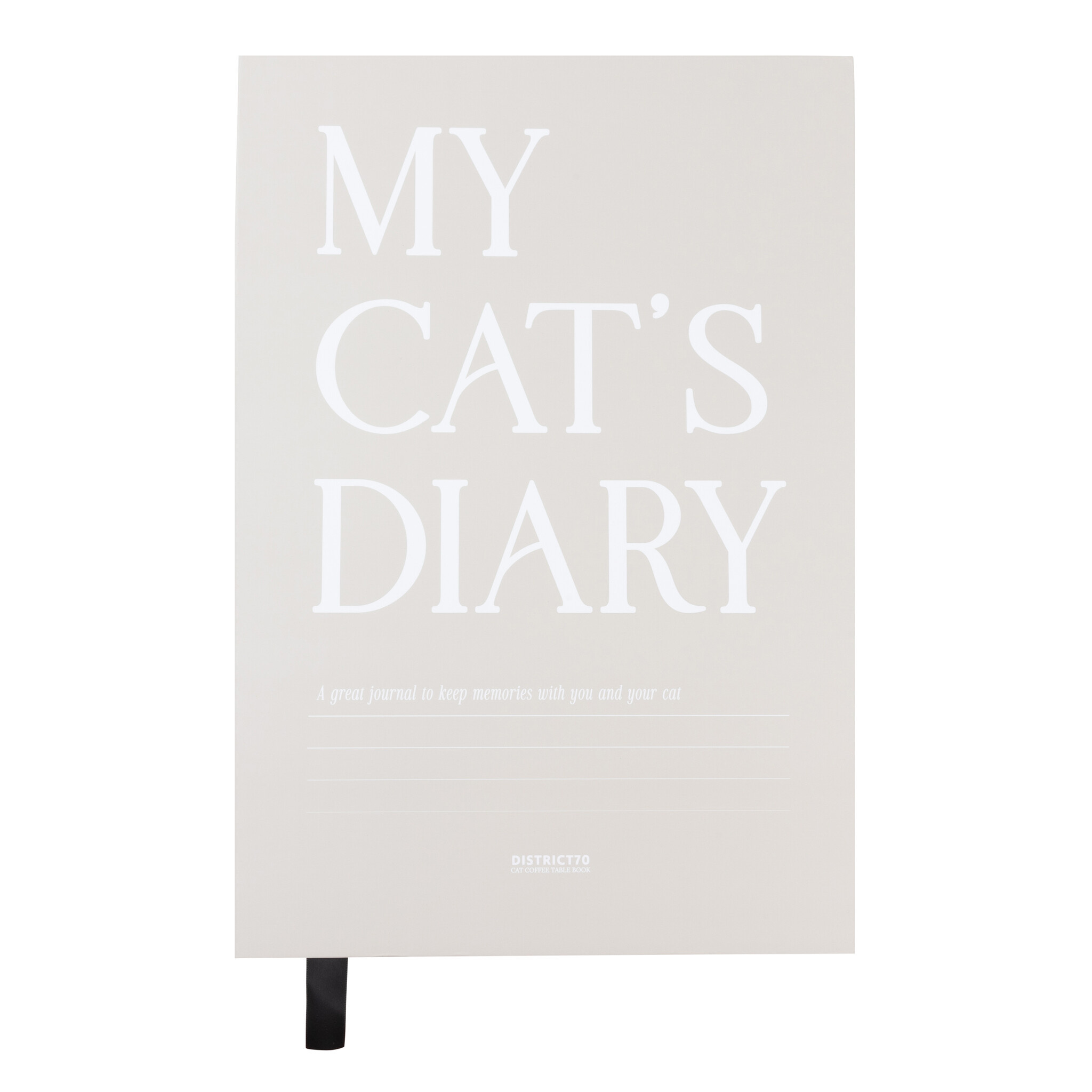 District 70 Coffeetablebooks - Design krabspeelgoed voor katten - 36 x 25 x 6 cm - DIARY beige