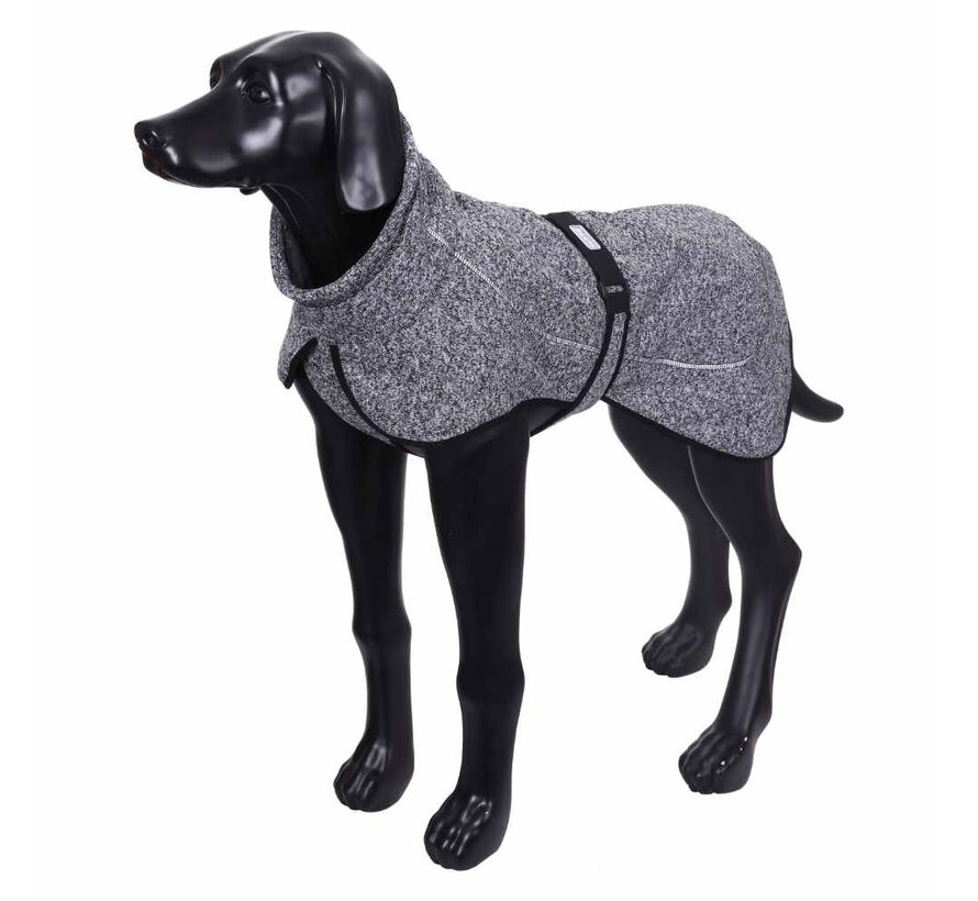 Dog Coat Comfy Knit Black