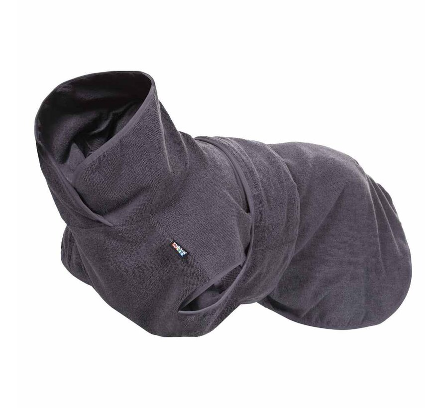 Dog Bathrobe Micro Light Grey