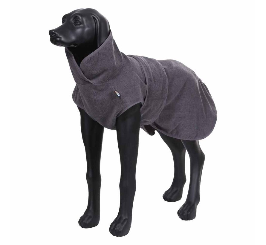 Dog Bathrobe Micro Light Grey