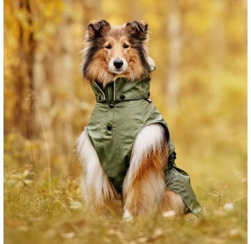 Rukka Raincoat Dog Streamy ECO Olive
