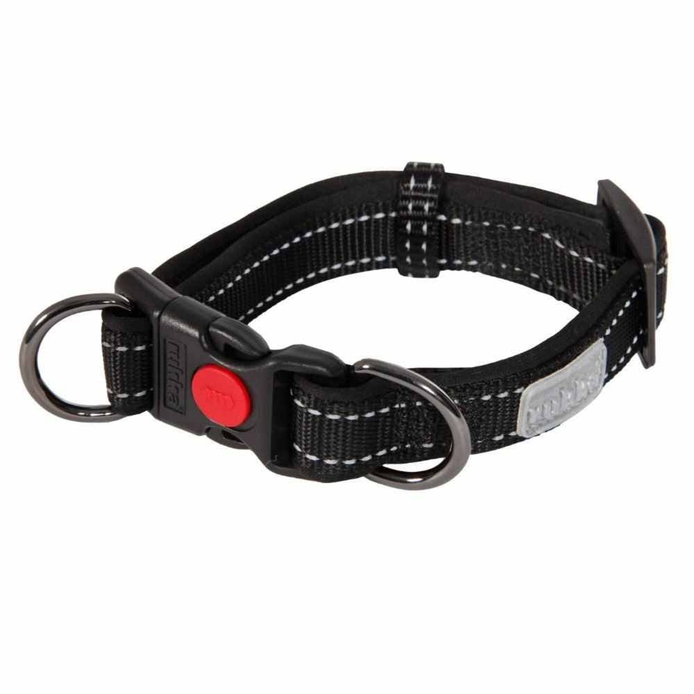 Rukka Pets Solid Collar - Lichtgewicht halsband voor honden - Met Veiligheidsslot - Kleur: Zwart, Maat: Small