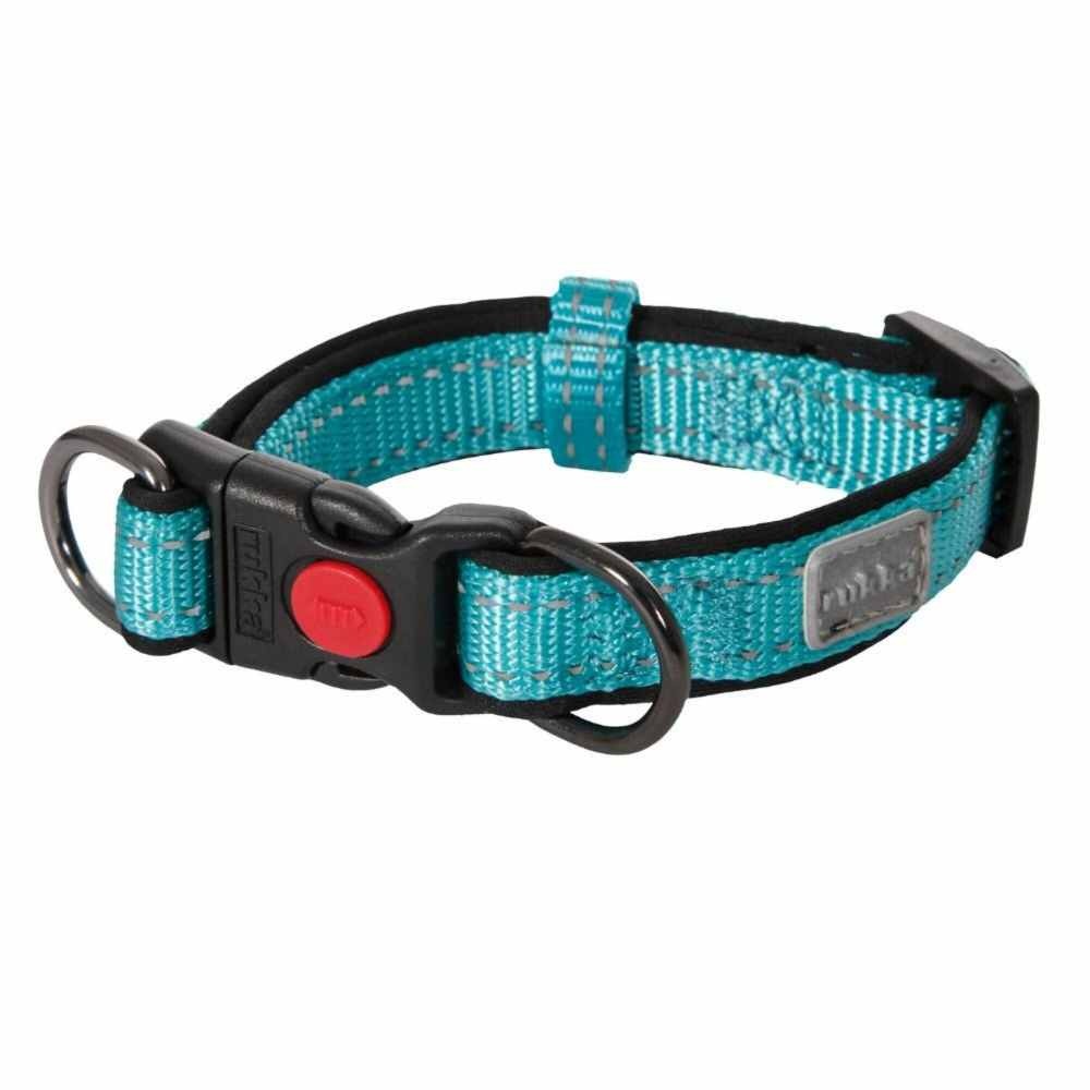 Rukka Pets Solid Collar - Lichtgewicht halsband voor honden - Met Veiligheidsslot - Kleur: Turquoise, Maat: X-Small