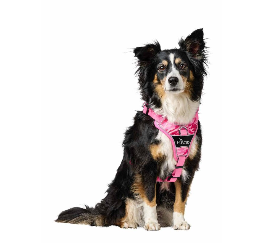 Dog Harness Divo Camouflage Pink