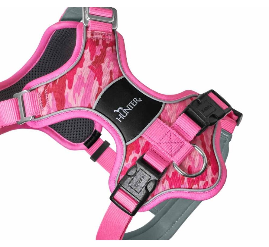 Dog Harness Divo Camouflage Pink