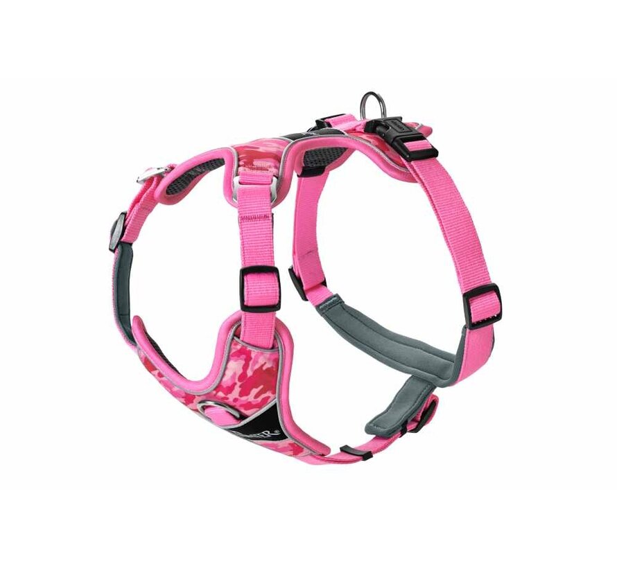 Dog Harness Divo Camouflage Pink