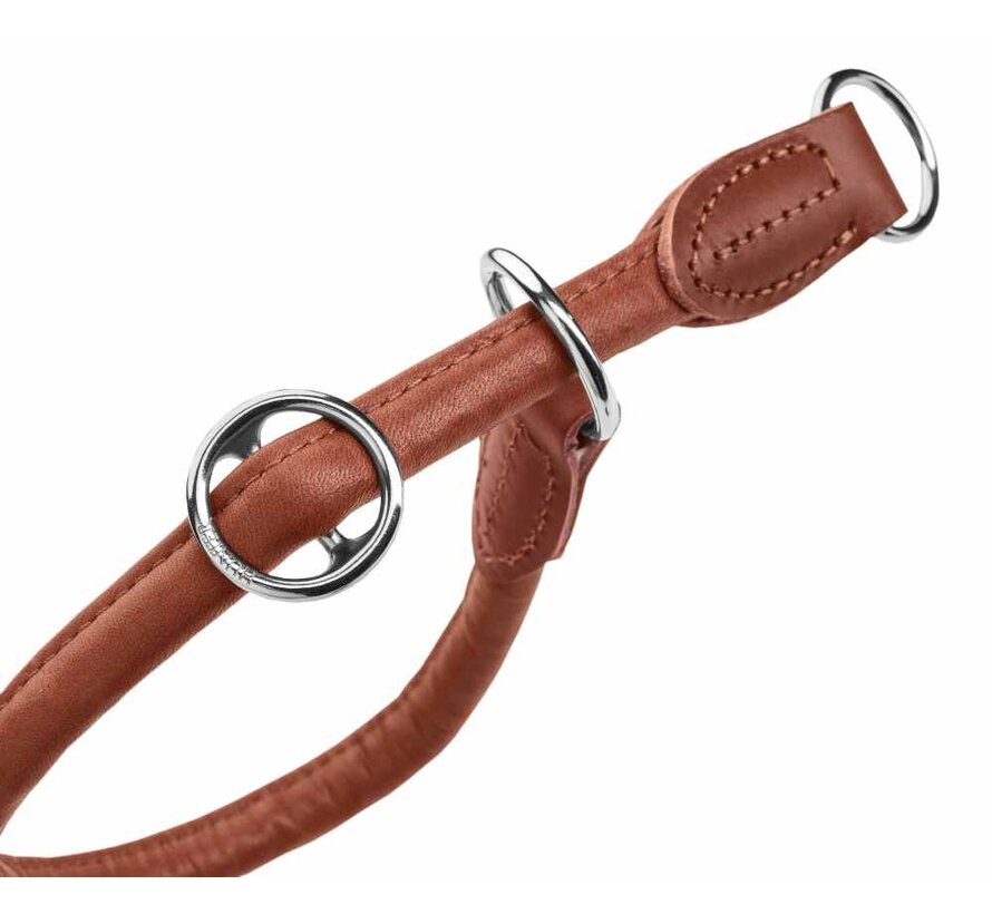 Dog Training Collar Round & Soft Canadian Up Brown