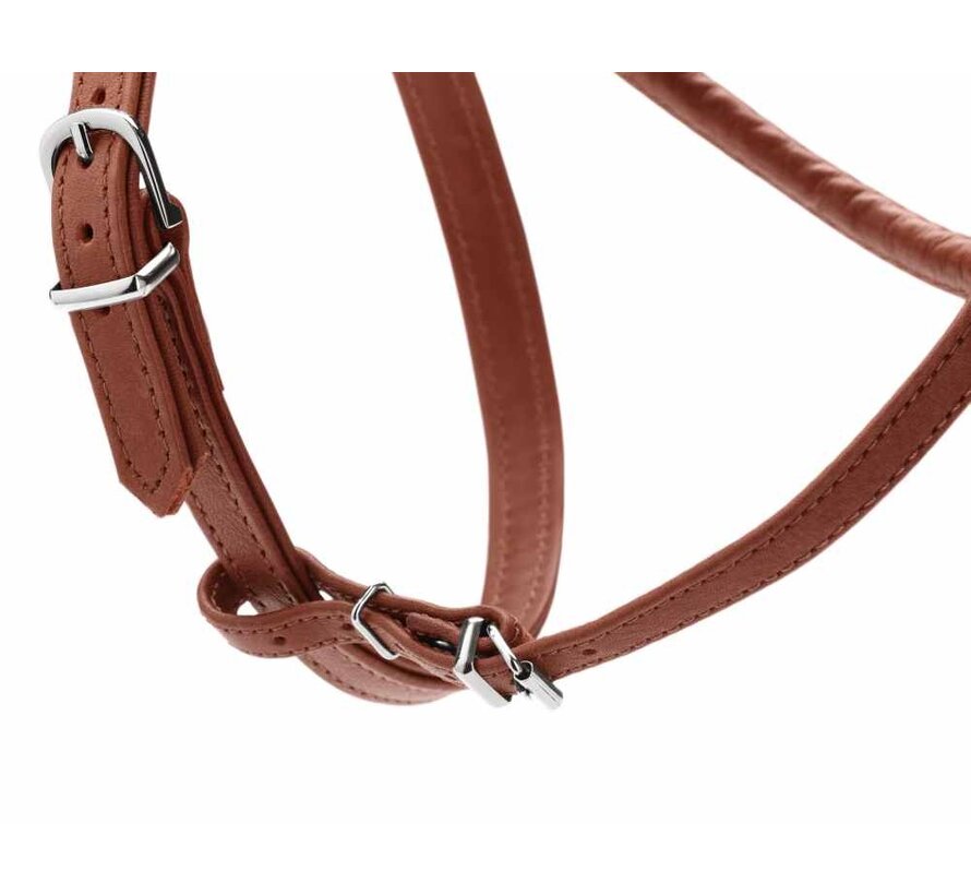 Dog Harness Round & Soft Canadian Up Cognac