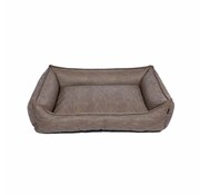 snObbs Orthopedic Dog Bed Buffalo Cowboys Brown