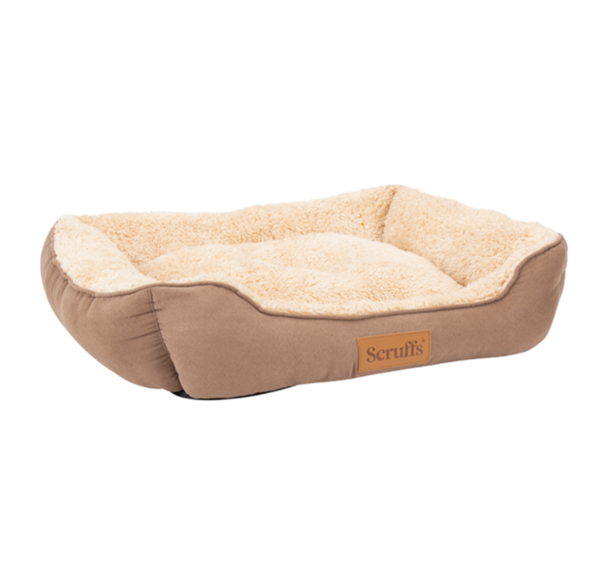 Dog Bed Cozy Box Bed  Caramel