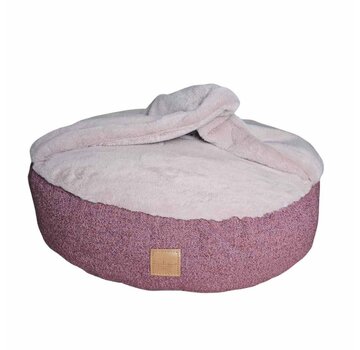 Bau Barú Hondenmand Cave Bed Castorino Old Rose & Shock Pink