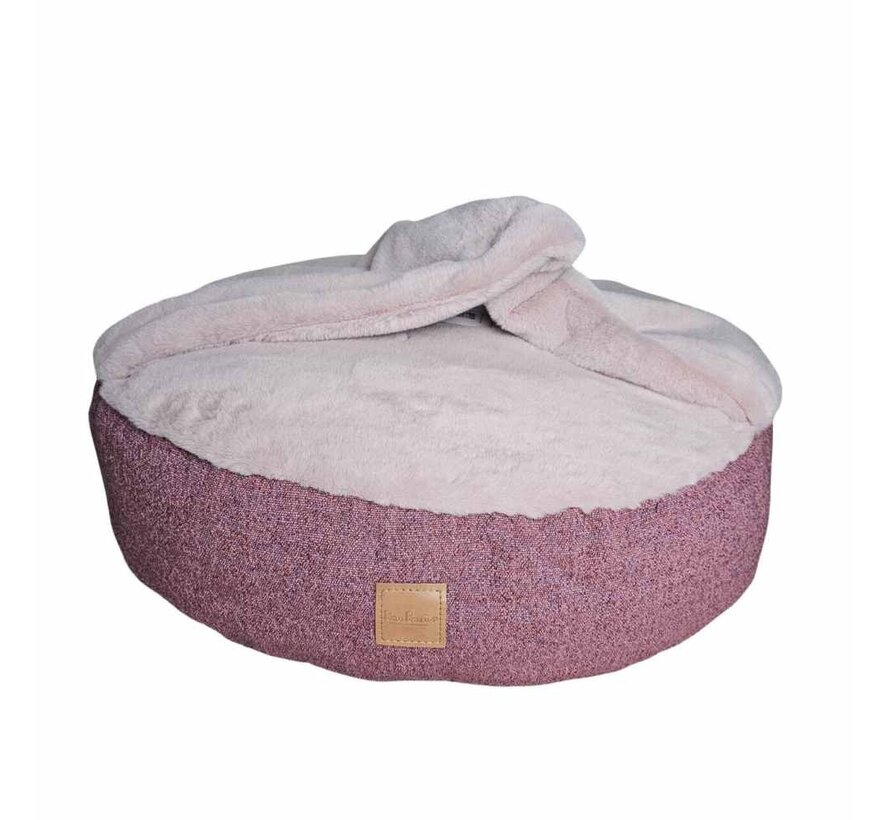 Dog Cave Bed Castorino Old Rose & Shock Pink