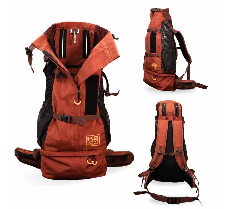 Dog backpack Knavigate Dune Red