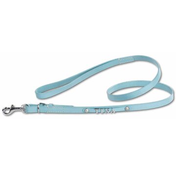 Doxtasy Hondenriem met naam medium Baby Blue