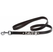 Doxtasy Dog Leash With Name Black (Large)