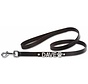 Dog Leash With Name Medium Black