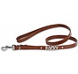 Dog Leash With Name Large Brown