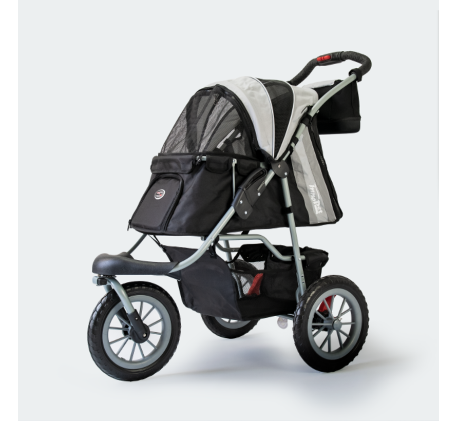 Dog buggy Comfort Air ECO Black / Silver
