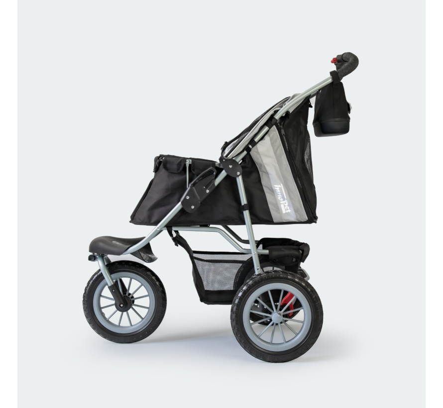 Dog buggy Comfort Air ECO Black / Silver