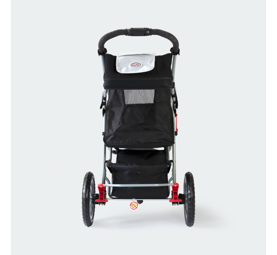 Hondenbuggy Comfort Air ECO Zwart / Zilver