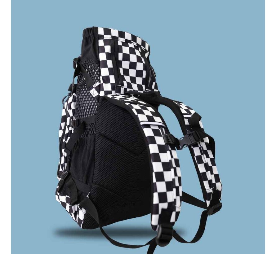 Dog Backpack Plus 2 Checkered