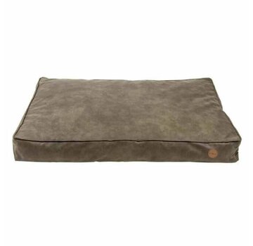 Jack and Vanilla Dog Cushion Faux Leather Classy Stone
