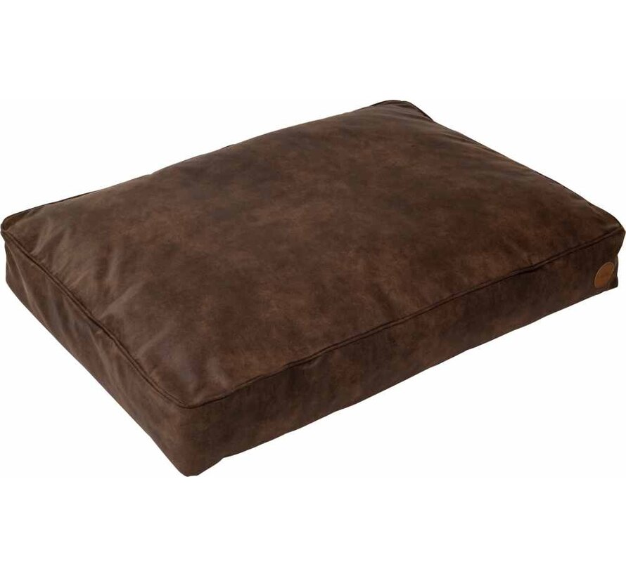 Dog Cushion Faux Leather Classy Bark