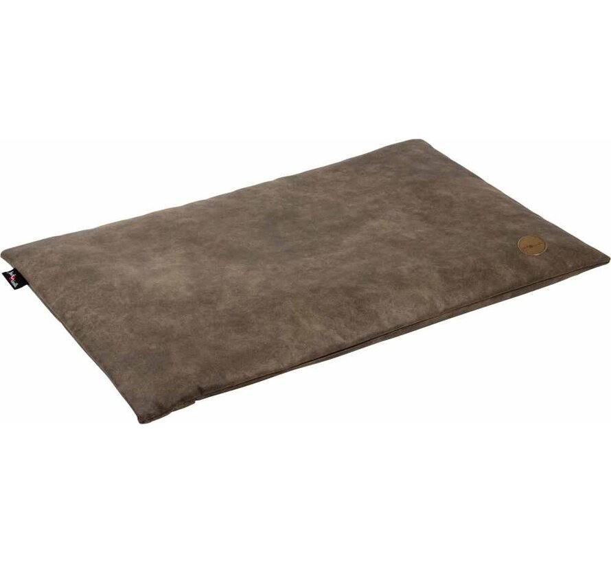Dog Crate Pad  Faux Leather Classy Stone