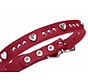 Dog Collar Aalborg Hearts Red