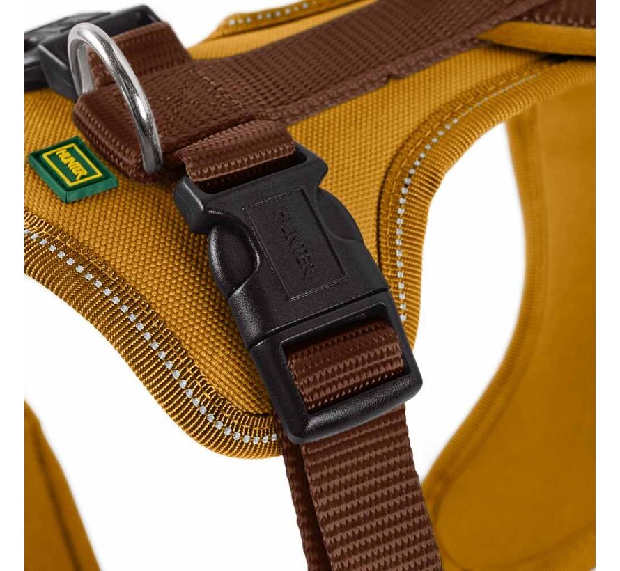 Dog Harness Neoprene Brown