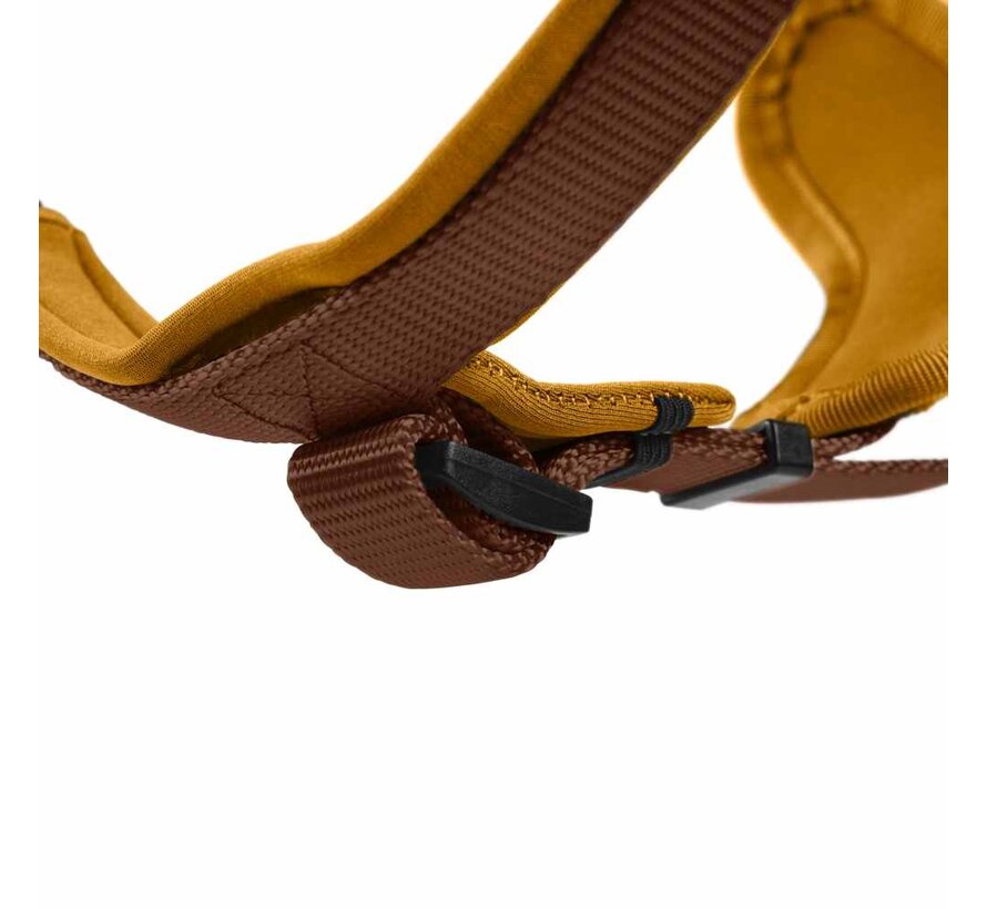 Dog Harness Neoprene Brown