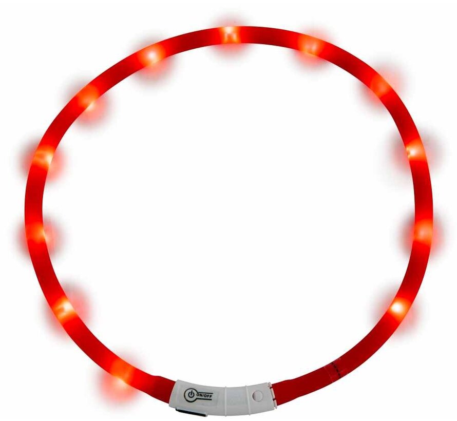 LED Hondenhalsband Rood