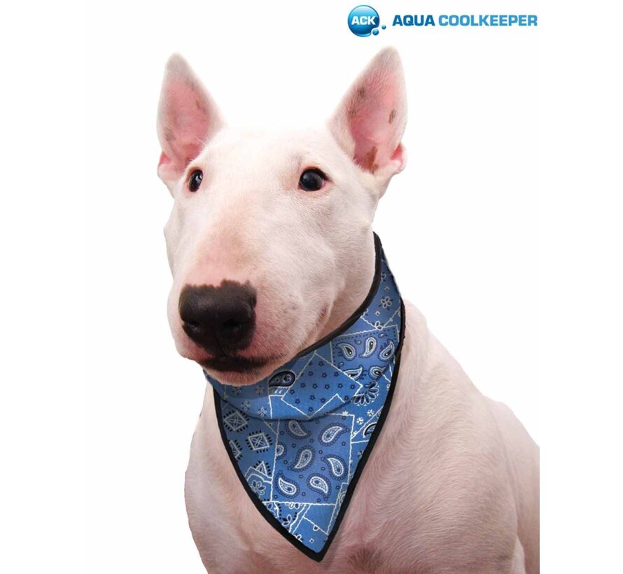 Koelbandana Hond Blue Western