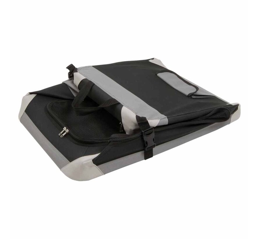 Foldable Dog Travel Crate Grey