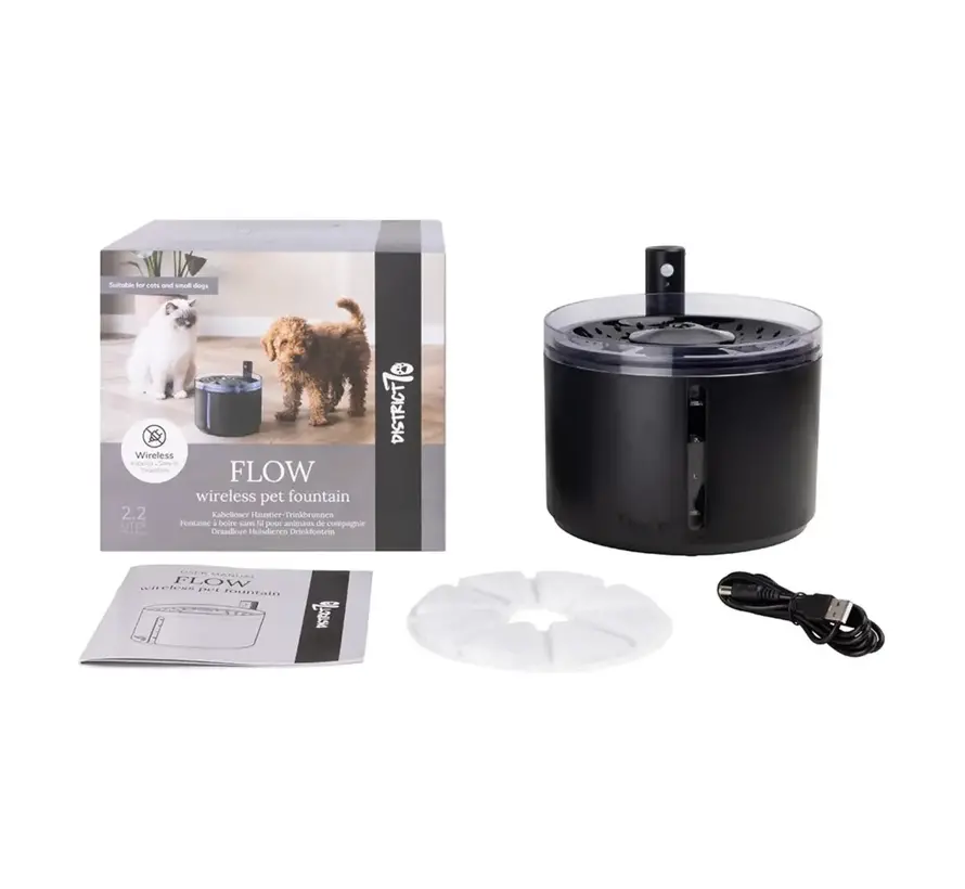 Drinkfontein Flow Zwart