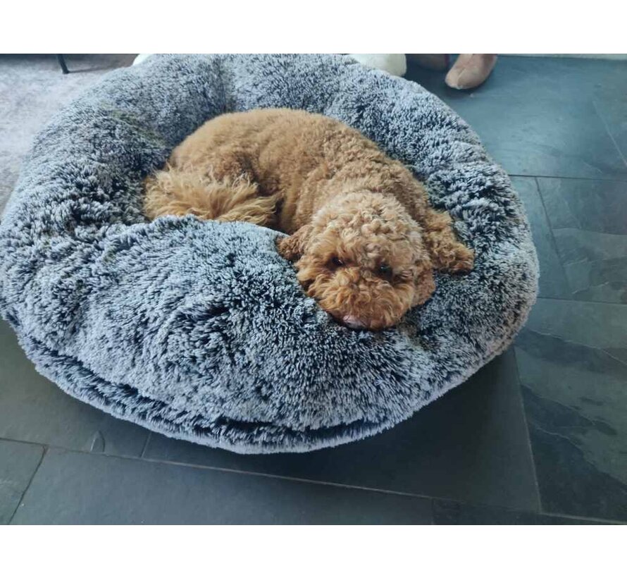 Dog Bagel Bed Midnight Frost
