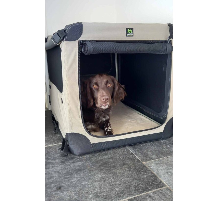 Reisbench Hond Soft Kennel Beige
