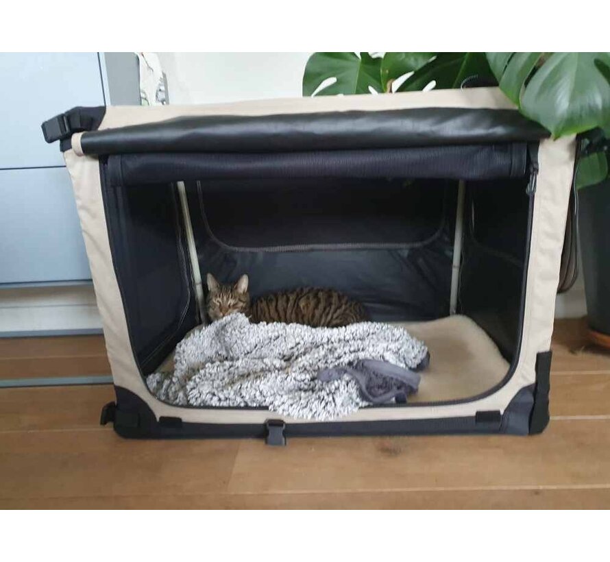 Reisbench Hond Soft Kennel Beige