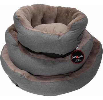 Jack and Vanilla Round Dog Bed Nimba Grey