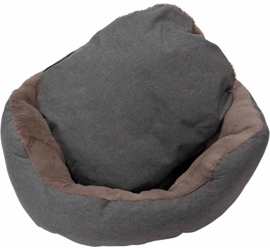 Round Dog Bed Nimba Grey