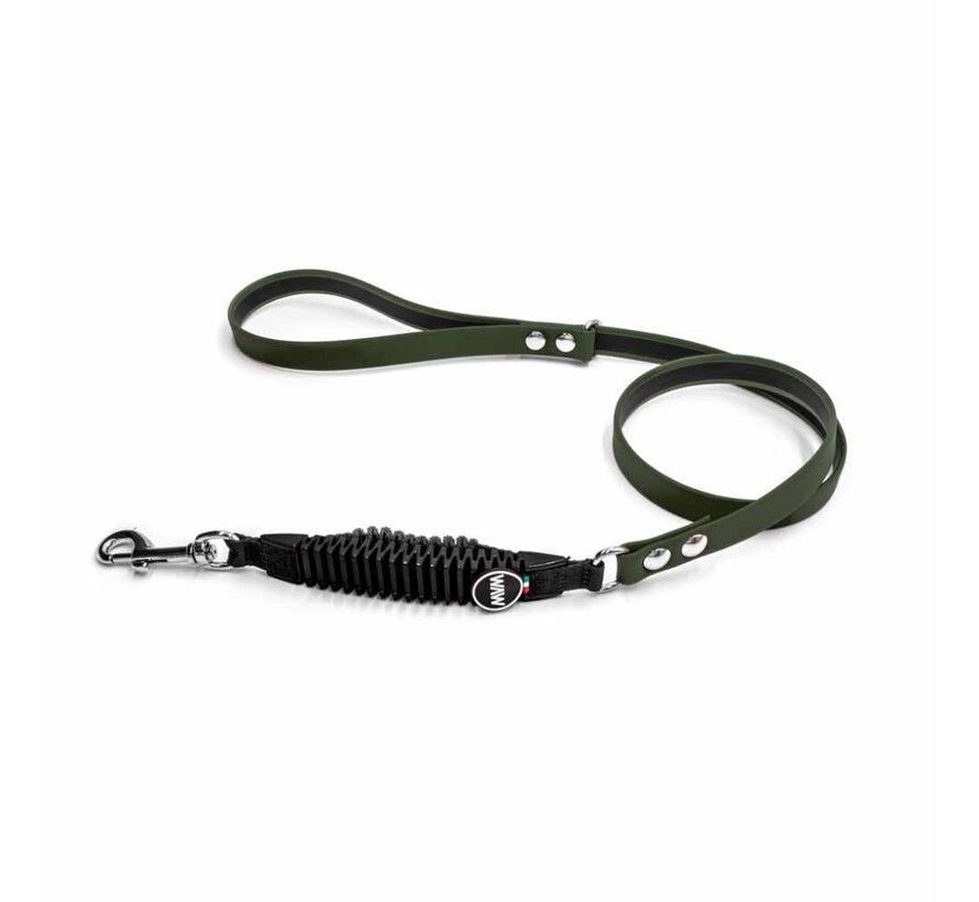 Shock Absorbing Dog Leash Green