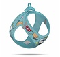 Dog Harness Clasp Vest Harness Comic Turquoise SE25
