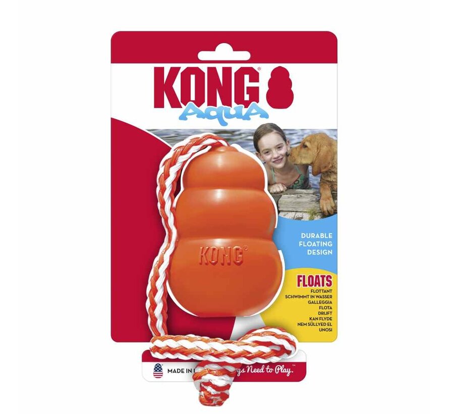 Dog Toy Aqua with Rope