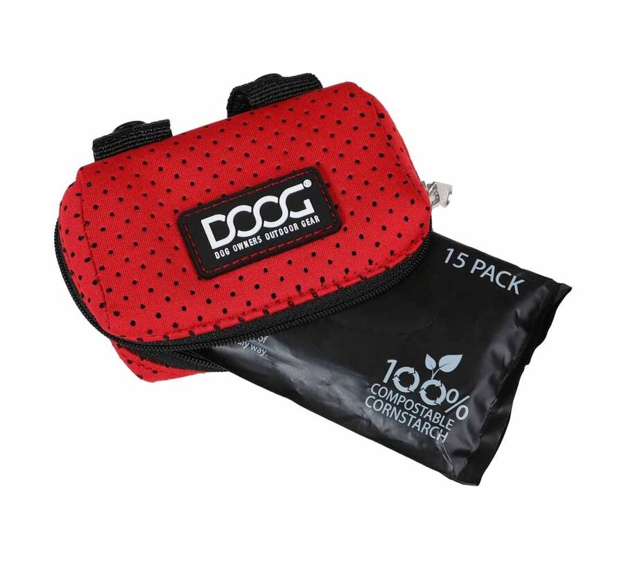 Poop Bag Holder Walkie Pouch Neosport Red