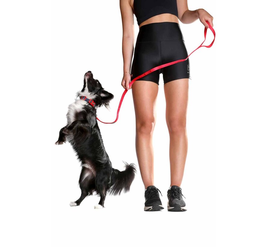 Hondenriem Neosport Neopreen Rood