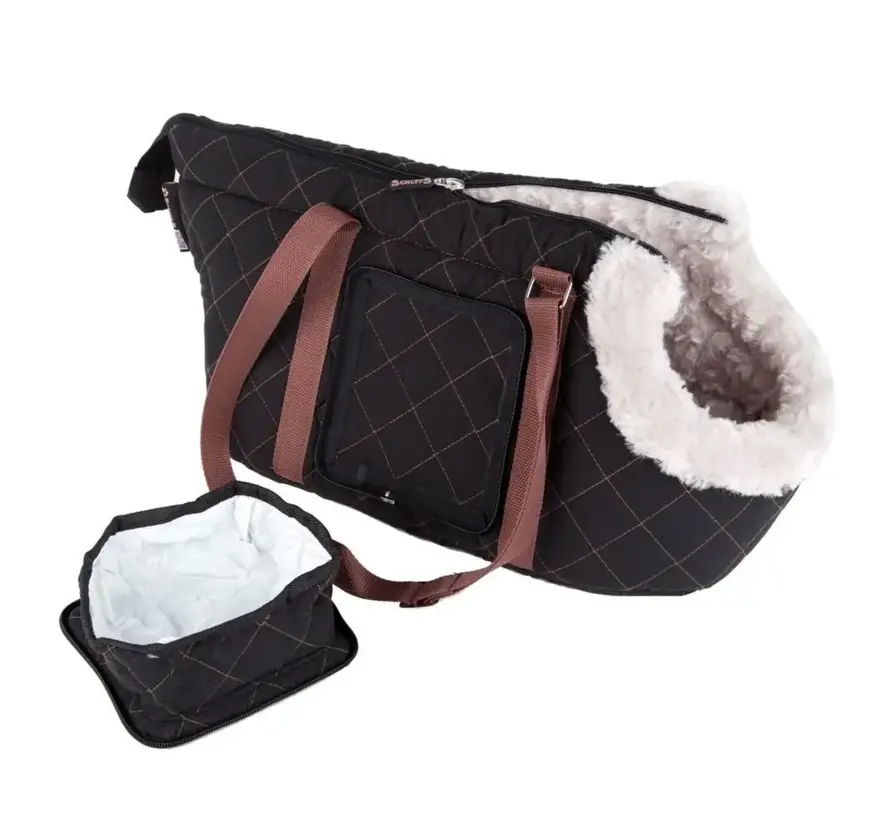 Wilton Shoulder Dog Carrier Black