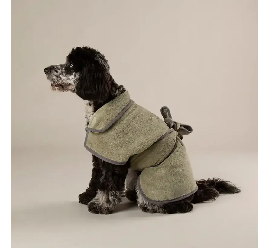 Dog Bathrobe Expedition Groen