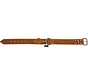 Hondenhalsband Greased Leather met Air Tag Houder Cognac